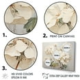 thumbnail image 3 of Designart "Beige Geraniums In Minimalism IV" Geraniums Wall Art Living Room, 3 of 7