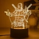 thumbnail image 3 of Figuras de acción de Disney Marvel Spiderman con luces LED nocturnas, modelo de Iron Man de Los Vengadores, lámpara 3D para niños, juguetes, regalo de cumpleaños para niños, 3 of 5