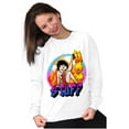 thumbnail image 4 of Betty Boop Air Brushed Hot Stuff Women Crewneck Sweatshirt Brisco Brands X, 4 of 6