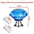 thumbnail image 3 of Uxcell 30mm Diamond Crystal Glass Drawer Knobs for Kitchen Cabinet Cupboard,1/6/8/10/20Pcs,High-gloss, 3 of 7