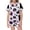 White, variant on Girls Outfits Halloween Print Button Down Collar Top Shorts Silky Casual 2 Piece Sets Size 2-3Y