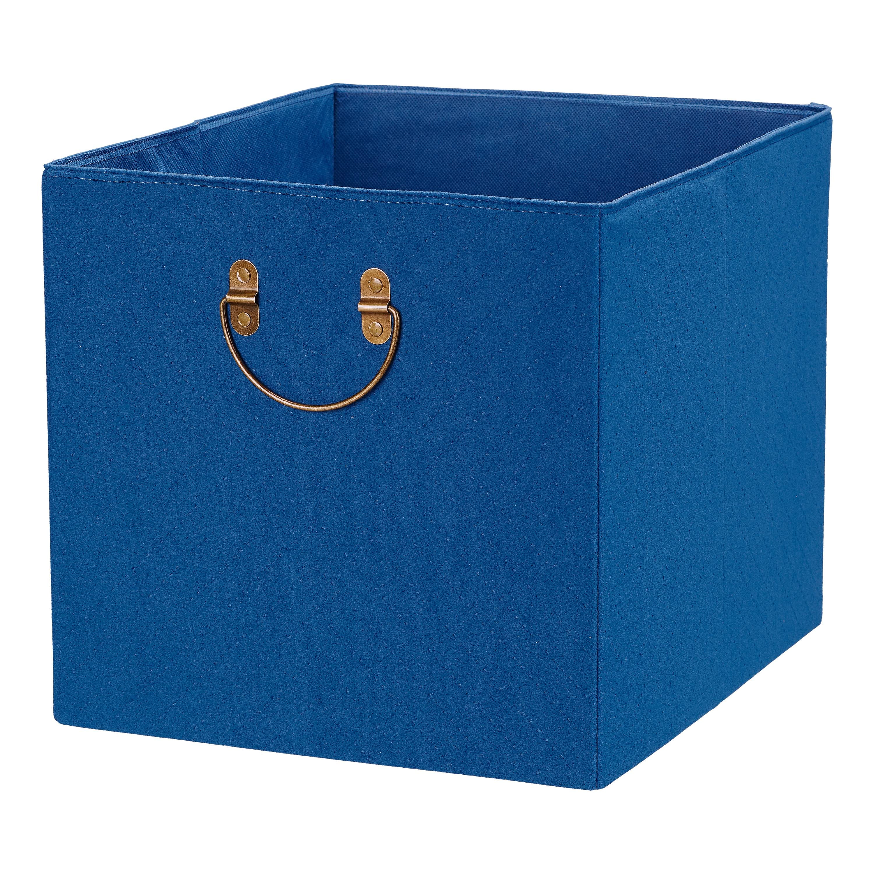 Better Homes & Gardens 4.78 Gallon Collapsible Storage Bin, Blue