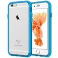 thumbnail image 1 of Case for iPhone 6 and iPhone 6s, Shock-Absorption Bumper Cover, Anti-Scratch Clear Back (Blue), 1 of 6
