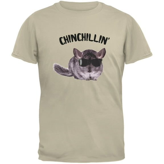 Chinchillin Chinchilla Sand Adult T-Shirt - Small