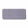 thumbnail image 1 of Paisley Computer Mouse Pad, Tribal Floral Ornamental Patterned Design with Raindrop Like Shapes Artwork, Rectangle Non-Slip Rubber Mousepad X-Large, 35" x 15", Blue and Purple, by Ambesonne, 1 of 2
