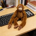 thumbnail image 3 of Punch Monkey Plush, Large Orangutan Soft Toy, Orangutan Plushies Plushies Material, Washable and Safe for Kids, Realistic Soft Cuddly Monkey Toy, 3 of 9