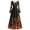 1Orange, variant on Xijirk Women Square Neck Long Bell Sleeve A Line Maxi Dress with Flame and Twig Print for Halloween Witch Costume Goth Party Evening Wear