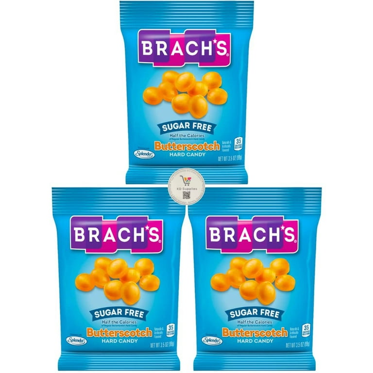 Brach's Sugar Free Classic Hard Candy Peg Bags Pack of 3