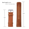 thumbnail image 4 of Mignova for Fitbit Versa Classic Leather Accessory Band for Women Men,Genuine Leather Replacement Bracele Wrist Watch Band for Fitbit Versa Fitness Smart Watch (Brown), 4 of 5