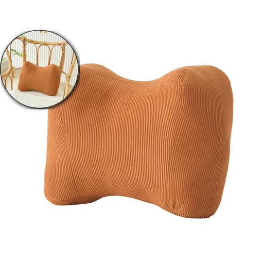 Lumbar Support Pillow for Desk Chair, Back Support Pillow for Lower Back Pain Relief, Soft & Support Corduroy Office Chair Cushion