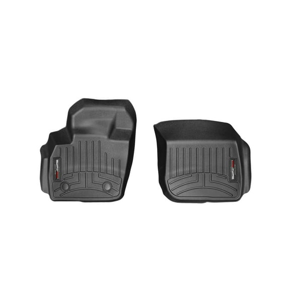 WeatherTech Custom Fit FloorLiners compatible with Fusion, MKZ - 1st Row (Driver & Passenger), Black