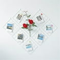 thumbnail image 3 of Square Iron Grid Wall Art Decoration Photo Frame Postcards Mesh Display Storage Shelf Rack, 3 of 7