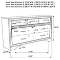 thumbnail image 5 of Coaster Miranda 9-Drawer Dresser, White, 5 of 12