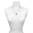 thumbnail image 3 of Delight Jewelry Silvertone Peace Miracles Ring Charm Necklace, 18", 3 of 4
