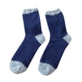 thumbnail image 3 of Chaussettes et Bas pour Femmes d'Automne et d'Hiver à Rayures à Pois en Molleton Corail Chauds Épais pour la Maison Bas Bas de compression Multicolores, 3 of 3