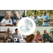 Jinghao Personal Sound Amplifier Product for Ears for Seniors Adults with Rechargeable Charging Box White