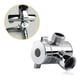 thumbnail image 4 of Abs Chrome 3 Way Diverter Hose Fitting T Shape Adapter Connector For Angle Valve Hose Bath Shower A, 4 of 5