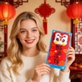 thumbnail image 5 of 2026 Chinese New Year Red Envelopes, Chinese Traditional Lucky Money Hong Bao Lion Plush Red Envelope Pockets for 2026 Spring Festival, Lunar New Year Gifts Red Envelope, 5 of 8