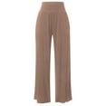 thumbnail image 4 of Elevated Comfort Wide Leg Pants for Women High Waisted Soft Palazzo Trousers with Deep Pockets Yoga Wear Elastic High Waisted Straight Leg Pull On Trousers, 4 of 5