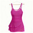 thumbnail image 2 of Hduncf One Piece Swimdress Swimsuits for Women Tummy Control Fashion Swim Dresses Skirt Bathing Suit Pink L, 2 of 2