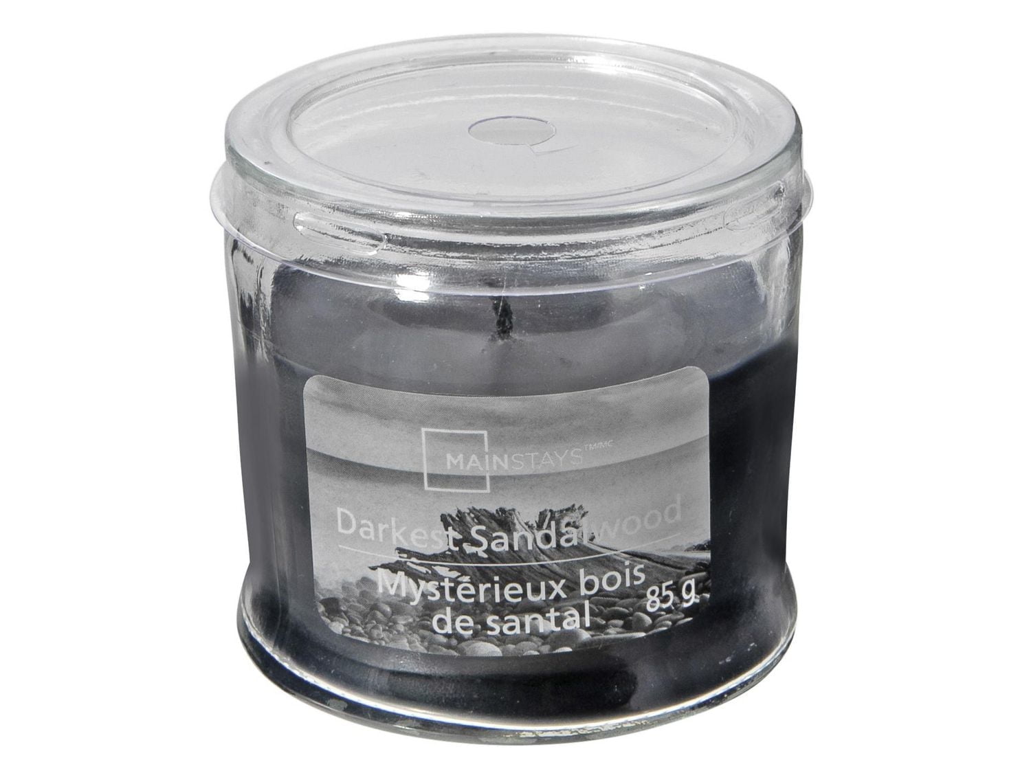 MAINSTAYS DARKEST SANDALWOOD 3OZ SCENTED JAR, 3oz / 85 grams