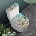 thumbnail image 3 of HELLHERO Starfish Shells Adds Holiday Charm for Household, Universal Polyester Toilet Dust Cover Set, Adjustable, Fits All Toilet Shapes, 2 Piece, 3 of 8