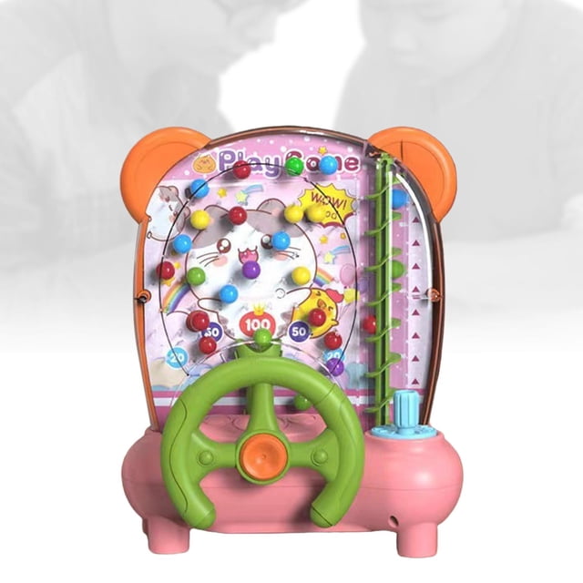 Catching Balls Toy Machine Ball Popper Toy Juego de mesa, Juguete educativo Montessori, Simulación Puzzle Juego de mesa Juguetes Catching Ball Rosa CUTICAT atrapar pelotas