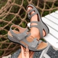 thumbnail image 4 of Hurxie Women's Wedge Sandals Platform: Comfortable Dressy Arch Support Summer Sandals Open Toe Ankle Strap Walking Women Shoes Gray 5.5, 4 of 7