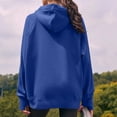 thumbnail image 6 of Giftesty Women's 2025 Fall Winter Warm Thumbhole Long Sleeve Drawstring Hood Athletic Sweatshirt Hoodie for Daily Wear Workout, 6 of 8