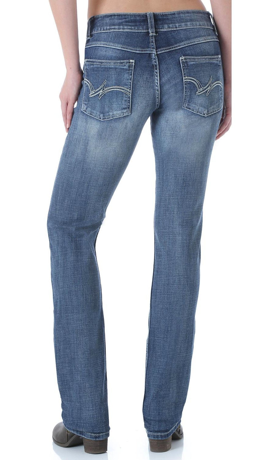 Wrangler - Wrangler Apparel Womens Straight Leg Jeans 19 x 34L Dark ...