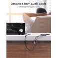 thumbnail image 3 of Cable de Audio Ugreen Auxiliar 3.5mm Macho A 2rca Hembra 25cm Negro, 3 of 7