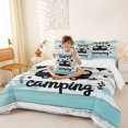 thumbnail image 4 of Catabedysis Beach Camping 7-Piece Twin Bedding,Happy Camping Camper Print Bedding Comforter Set For Boys,Multicolor,Reversible, 4 of 7