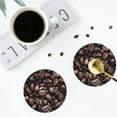 thumbnail image 5 of Disketp Coffee Bean Funny Coasters,6 Pcs Leather Coasters With Holder, Perfect Housewarming Hostess Gifts,Protect Furniture From Water Marks Scratch And Damage, 5 of 9