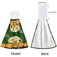 thumbnail image 4 of SKYSONIC 2 PCS Kitchen Towels with Hanging Loop, Fall Happy Halloween Dish Towels for Kitchen, Absorbent Kitchen Hand Towels , 12"x17", 4 of 6