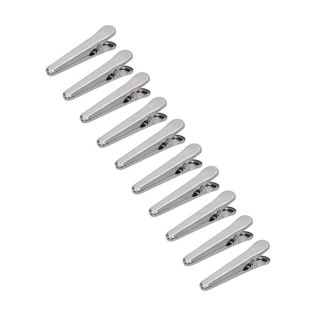 Clip para bolsa de chips, 10 piezas, accesorios de cocina de sellado de acero inoxidable, clips para bolsas de alimentos, elegantes y modernos Jadeshay A