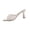 Beige, variant on Women's Kitten Heels Pumps Open Toe Mules Heels Slip On Lace Heeled Sandals Summer Dress Shoes for Party Wedding