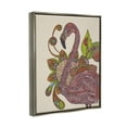 thumbnail image 3 of Stupell Industries Flamingo Bold Paisley Botanicals Complex Floral Details Graphic Art Luster Gray Floating Framed Canvas Print Wall Art, Design by Valentina Harper, 3 of 6