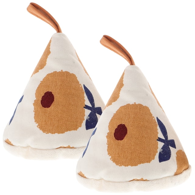 2 Pcs Gants de Four Triangulaires Couvercle de Pot Gants Anti-Brûlure Poignée de Pot