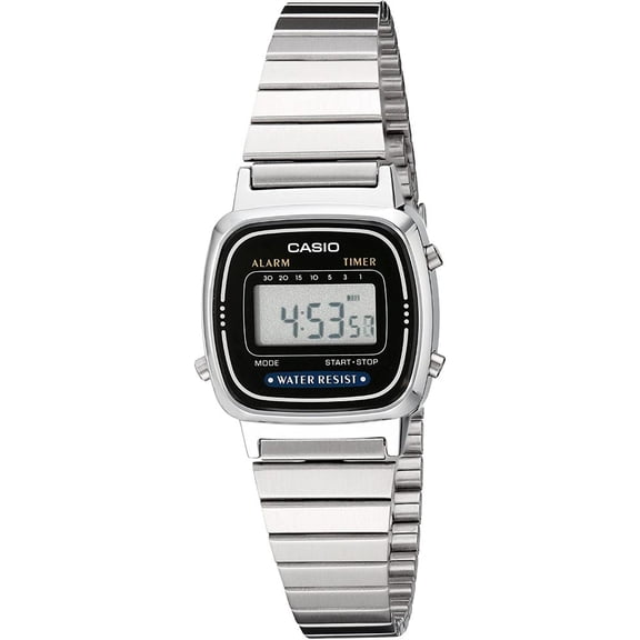 Casio Women's Classic Stainless Steel Digital Watch LA670WA-1