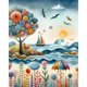 thumbnail image 5 of 5D DIY Con Cuentas Cuadradas Kit Playa Pintado Del 40x50cm, 5 of 9