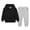 SSS260715-Light Gray, variant on Girls 2 Piece Outfits Long Sleeve Hoodie Jogger Sweatpants with Pockets Hooded Sweatsuit for Girls 12M-12T