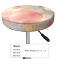 thumbnail image 4 of Disketp Abstract Marble Texture Funda Redonda para Taburete, Funda de Cojín para Silla de Bar Suave y Elástica-13 inch, 4 of 7