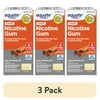 (3 pack) Equate Nicotine Polacrilex Coated Gum 4 mg, Cinnamon Flavor, Stop Smoking Aid