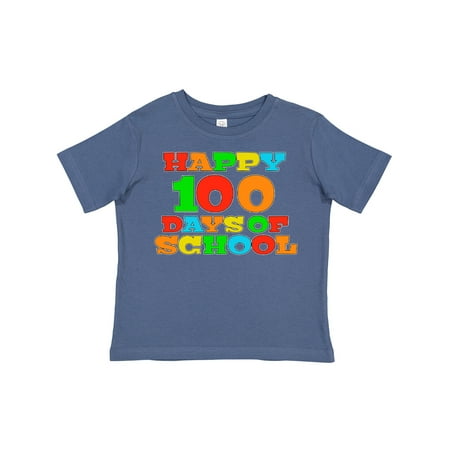 

Inktastic Happy 100 Days of School Gift Toddler Boy or Toddler Girl T-Shirt