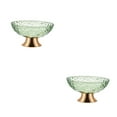 thumbnail image 1 of Inteprter Dessert Serving Bowl Tray Snacks Fruit Basket Bowl for Breads Snacks Home Verde 2piezas, 1 of 4