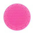 thumbnail image 2 of 2 Pack Car Water Cup Mat Fashion Honeycomb Solid Color Heat Insulation Non-Slip Durable Soft Rubber Waterproof Easy Install Universal for Car Interior Cup Holder Stable Placement Accessories, 2 of 5