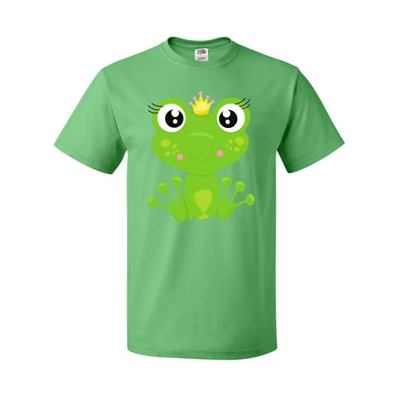 Inktastic Cute Frog, Green Frog, Frog Princess, Crown T-Shirt