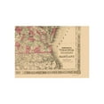 thumbnail image 4 of Historic State Map - Virginia Maryland Delaware - Johnson 1864 - 23 x 32.88 - Vintage Wall Art, 4 of 5