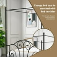 thumbnail image 7 of AUFANK Vintage Four Post Metal Canopy Bed Frame, Full Size, Black, 7 of 7