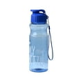 thumbnail image 2 of PRETXORVE 550ml Portable Solid Color Screw Cap Flip Student Outdoor Plastic Water Bottle Sealed Leak-proof Large Capacity Water Bottle, 2 of 6